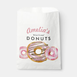 Bolsa De Papel Sprinkle Donut | Baby Shower de Chicas rosados