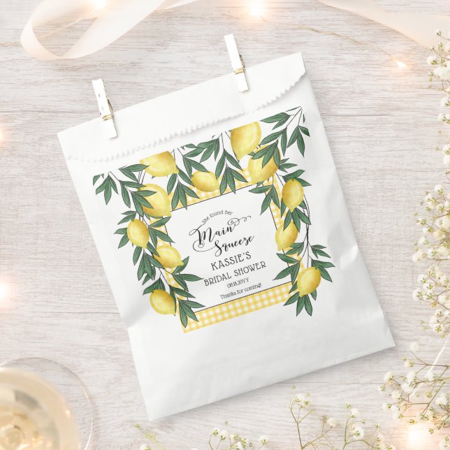 Bolsa De Papel Squeeze Lemons Ducha Tropical Bridal (Cortado)