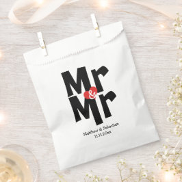 Bolsa De Papel Sr. y Sr. Boda Modern Personalizado