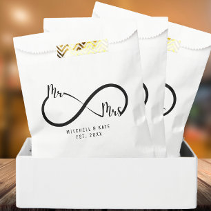 Bolsa De Papel Sr. y Sra. Infinity Symbol Boda