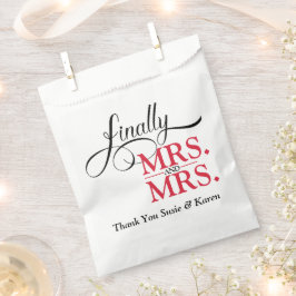Bolsa De Papel Sra y Sra Boda