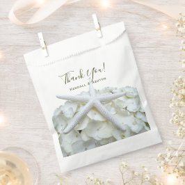 Bolsa De Papel Starfish Hydrangea en el jardín costero Gracias
