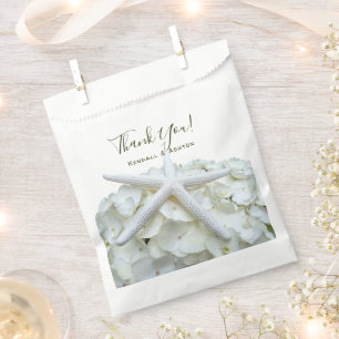 Bolsa De Papel Starfish Hydrangea en el jardín costero Gracias