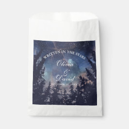 Bolsa De Papel Starry Night Forest Boda