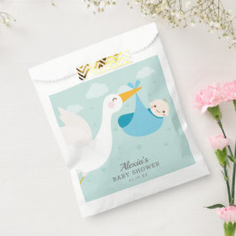 Bolsa De Papel Stork Boy Bundle Baby Shower