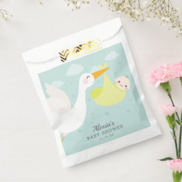 Bolsa De Papel Stork Yellow Bundle Unisex Baby Shower