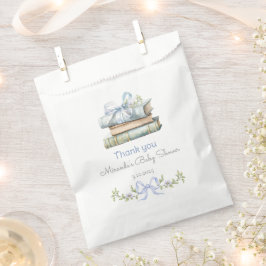 Bolsa De Papel Storybook New Chapter Blue wildflower Gracias