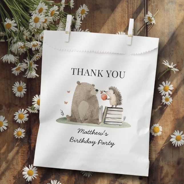 Bolsa De Papel Storybook Woodland Animals Birthday Thank You (Subido por el creador)