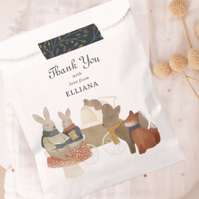Bolsa De Papel Storybook Woodland Friends Baby Shower (Subido por el creador)