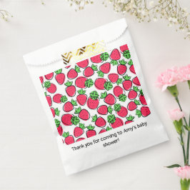 Bolsa De Papel Strawberries Cumpleaños Party Shower