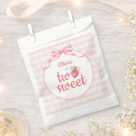Bolsa De Papel Strawberries Two Sweet 2nd Birthday