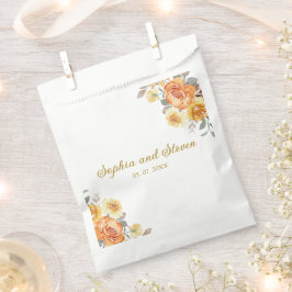 Bolsa De Papel Stylish Floral Wedding with Orange Flowers