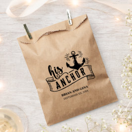 Bolsa De Papel Su Ancla Boda