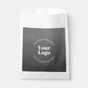 Bolsa De Papel Su logotipo o diseño comercial y texto editable