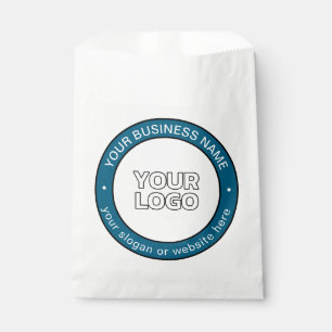 Bolsa De Papel Su logotipo o diseño y texto circular personalizab