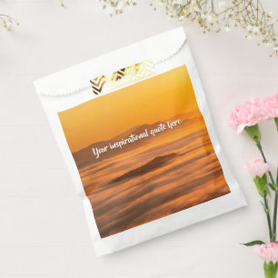 Bolsa De Papel Su personalizado de texto amanecer por encima del 