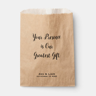 Bolsa De Papel Su presencia es nuestro mejor regalo