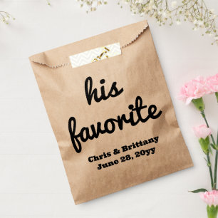 Bolsa De Papel Su regalo favorito de bienvenida de boda para los 