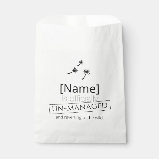 Bolsa De Papel Sucede la mala hierba lindo cínico diente de león  (Anverso)