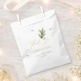 Bolsa De Papel Sucursal de hojas de oliva toscanas - Gracias