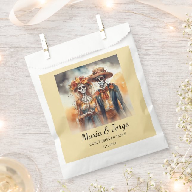 Bolsa De Papel Sugar Skull Novedades, personalizado (Cortado)