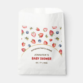 Bolsa De Papel Summer Berry Sweet Watercolor Baby Shower