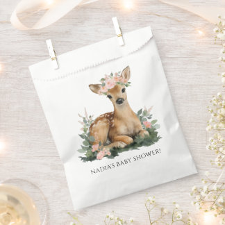 Bolsa De Papel Summer Fawn Watercolor Baby Shower