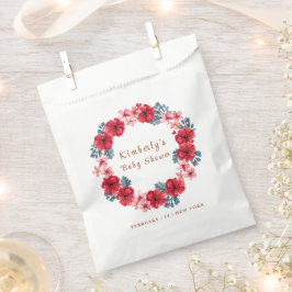 Bolsa De Papel Summer Floral Wreath Baby Shower