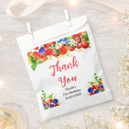 Bolsa De Papel Summer Mixed Berries Birthday Thank You