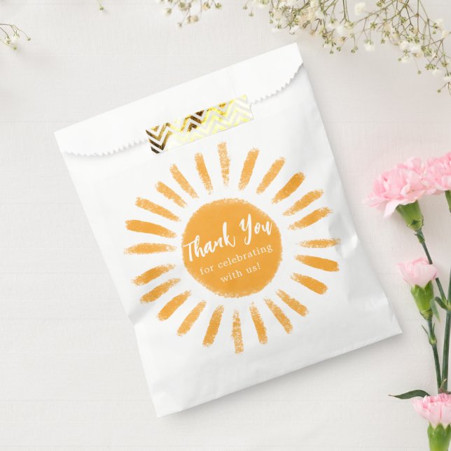 Bolsa De Papel Sun Boho Sunshine Baby Shower Favor (Sellado)
