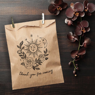 Bolsa De Papel Sun Moon y los Rosas PERSONALIZADO mágico Boho Ear