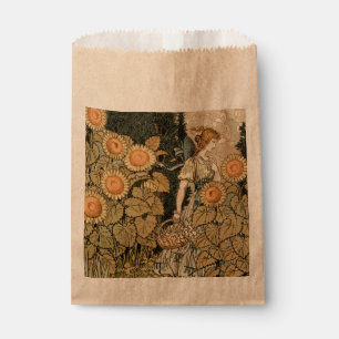 Bolsa De Papel Sunflower Art Nouveau Garden Grasset Mujer