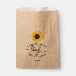 Bolsa De Papel Sunflower Sweet Gracias Boda