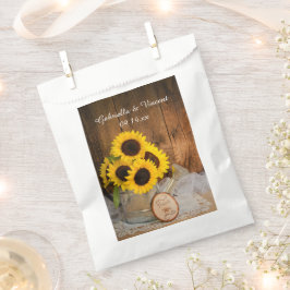 Bolsa De Papel Sunflowers Garden Waters Can Boda Gracias