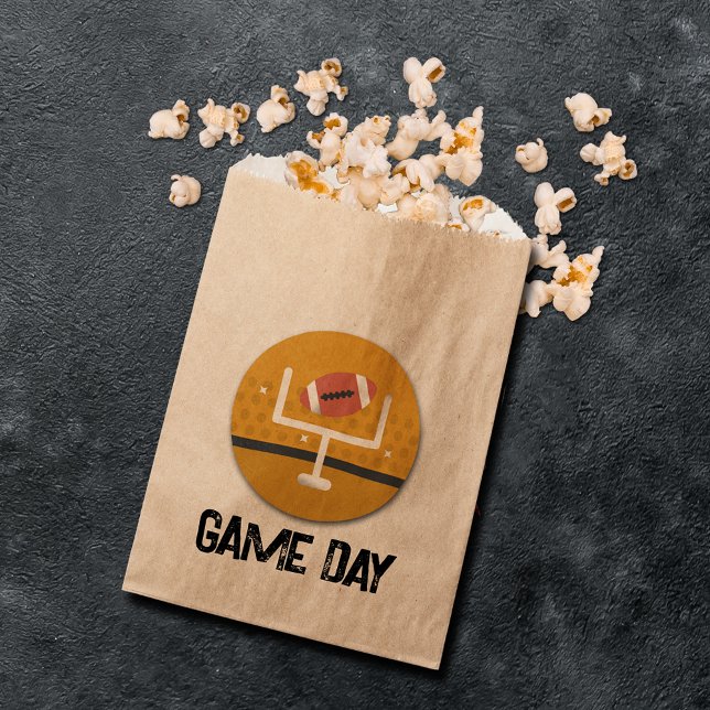 Bolsa De Papel Superfanático de los levantamientos de fútbol (Football Uprights paper favor bags)