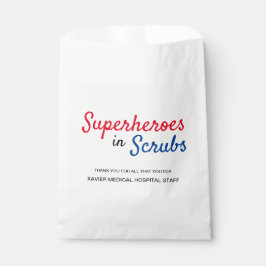 Bolsa De Papel Superhéroes en el Personalizado de Scrubs