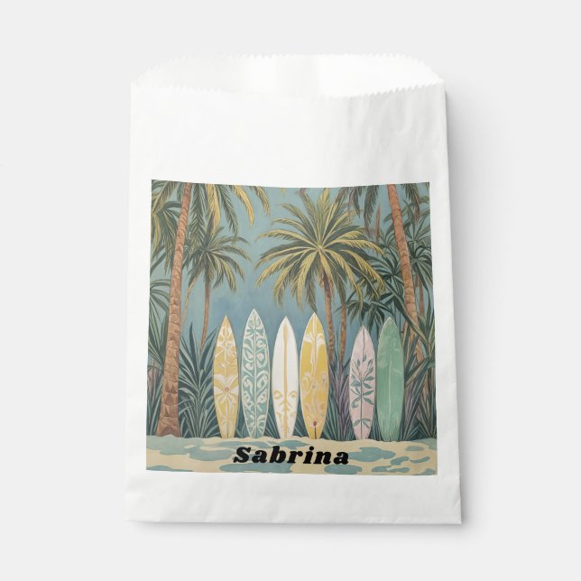 Bolsa De Papel Surf's Up, Pastel Style personalizado (Anverso)