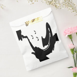 Bolsa De Papel Surreal Saxofón