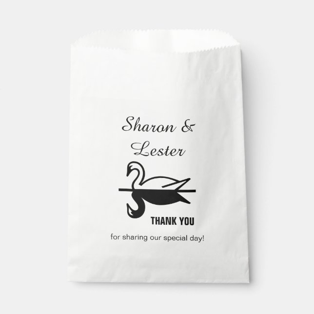 Bolsa De Papel Swans Gracias (Anverso)