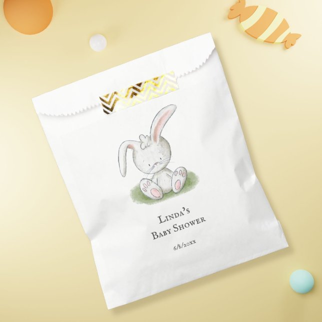 Bolsa De Papel Sweet Bunny Rabbit Baby Shower (Subido por el creador)