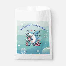 Bolsa De Papel Sweet Cute Kawaii Boba Shark Baby Shower