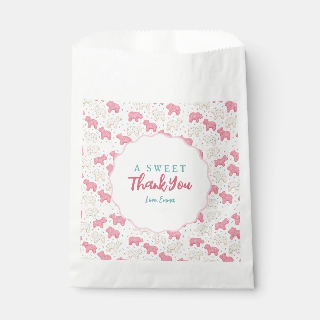 Bolsa De Papel Sweet Frosted Animal Cookies Birthday Custom (Anverso)