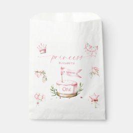 Bolsa De Papel Sweet Little Princess Pink Cake 1st Birthday