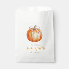 Bolsa De Papel Sweet Little Pumpkin Girl Baby Shower
