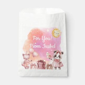 Bolsa De Papel Sweet Pastel Animal Birthday