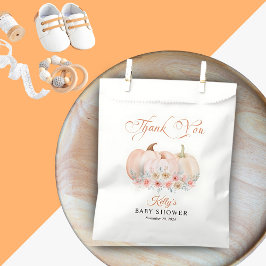 Bolsa De Papel Sweet Pumpkin Floral Baby Shower