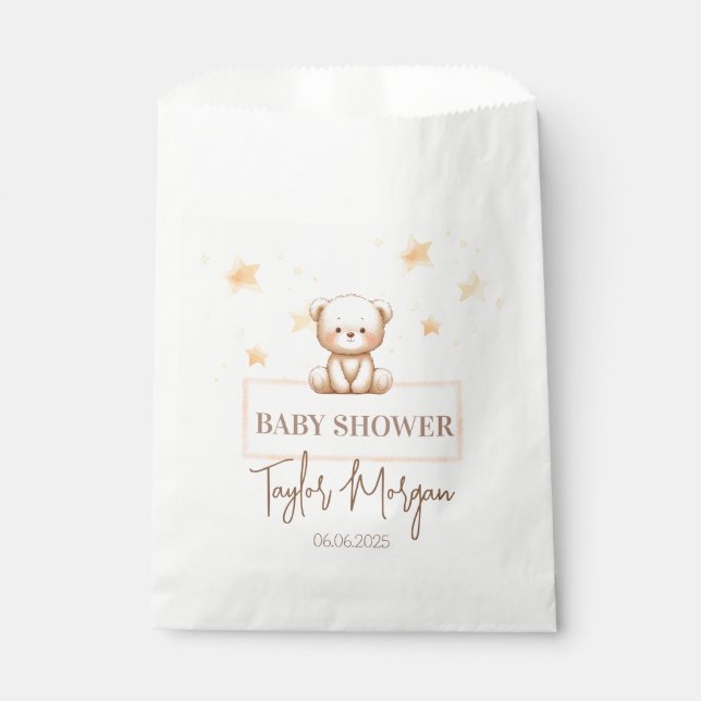 Bolsa De Papel Sweet Teddy Bear Baby Shower (Anverso)
