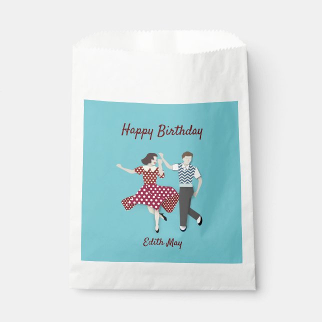 Bolsa De Papel Swing Dance (Anverso)