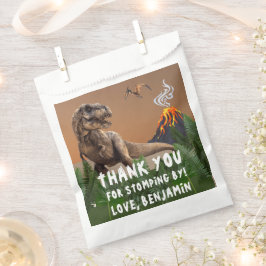 Bolsa De Papel T-Rex Dinosaur Birthday Party Gracias