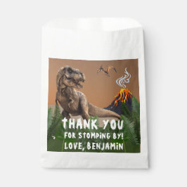 Bolsa De Papel T-Rex Dinosaur Birthday Party Gracias